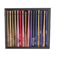 Small Mini Baseball Bat 18" Shadow Box Display Case Holds 16 bats. B130-BL   292401889979